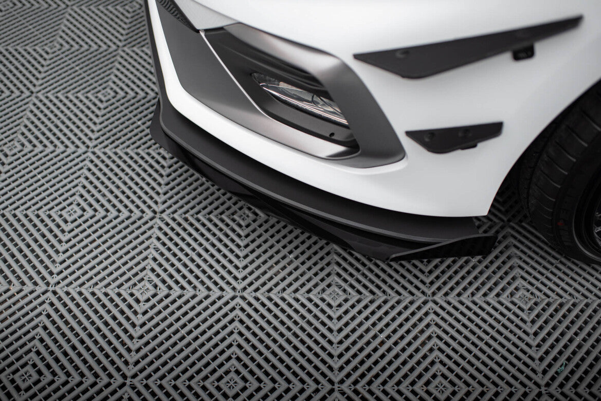 Frontlippen Flaps passend für Ford Fiesta Mk8 ST / ST-Line schwarz Hochglanz