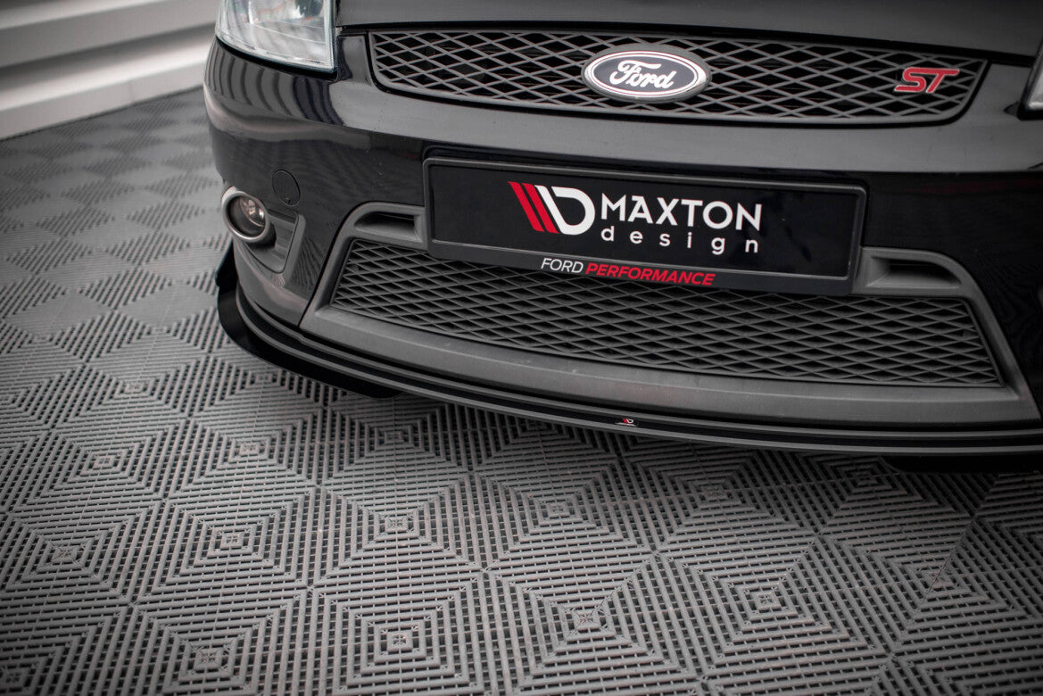 Frontlippen Flaps passend für Ford Fiesta ST Mk6 schwarz Hochglanz