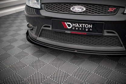 Frontlippen Flaps passend für Ford Fiesta ST Mk6 schwarz Hochglanz
