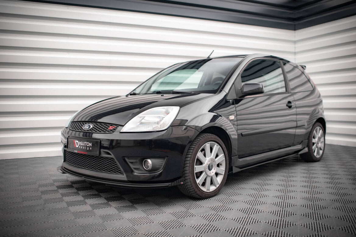 Frontlippen Flaps passend für Ford Fiesta ST Mk6 schwarz Hochglanz