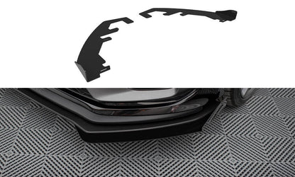 Frontlippen Flaps passend für Ford Fiesta ST Mk8 FL schwarz Hochglanz