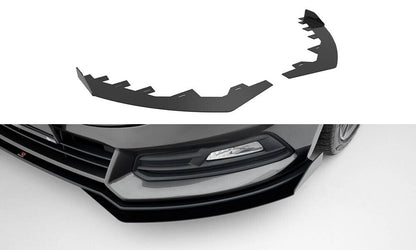 Frontlippen Flaps passend für Ford Focus ST Mk3 FL schwarz Hochglanz