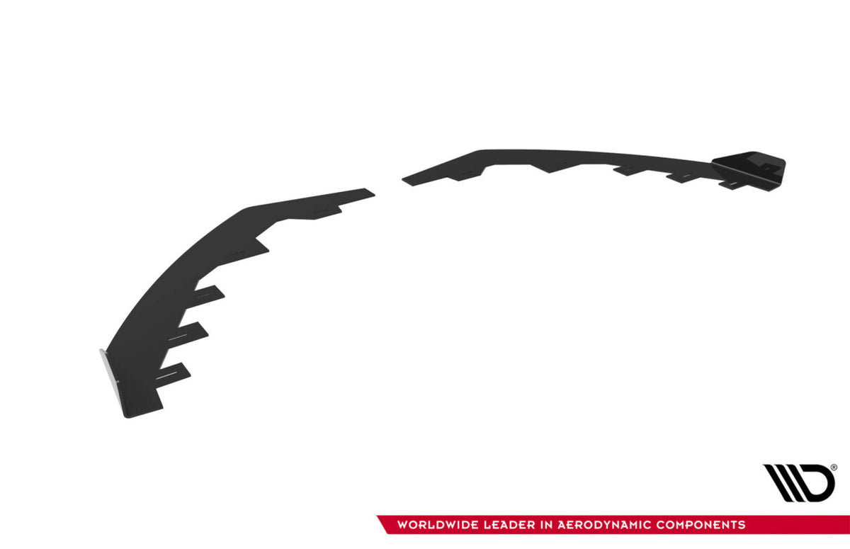 Frontlippen Flaps passend für Ford Focus ST Mk3 FL schwarz Hochglanz