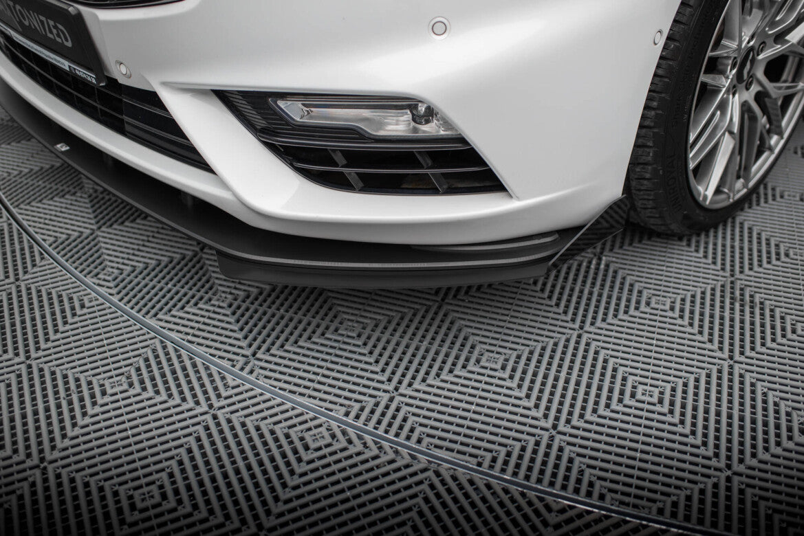 Frontlippen Flaps passend für Ford Mondeo Sport Mk5 FL / Fusion Sport Mk2 FL schwarz Hochglanz