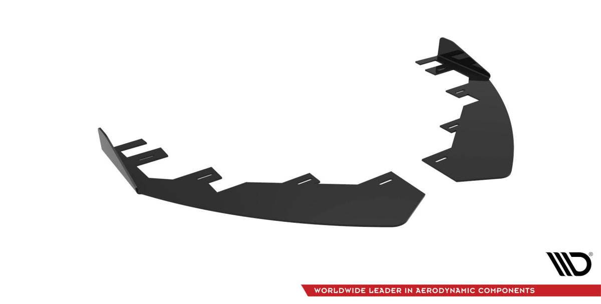 Frontlippen Flaps passend für Ford Mondeo Sport Mk5 FL / Fusion Sport Mk2 FL schwarz Hochglanz