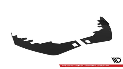 Frontlippen Flaps passend für Mercedes A AMG-Line W176 FL schwarz Hochglanz