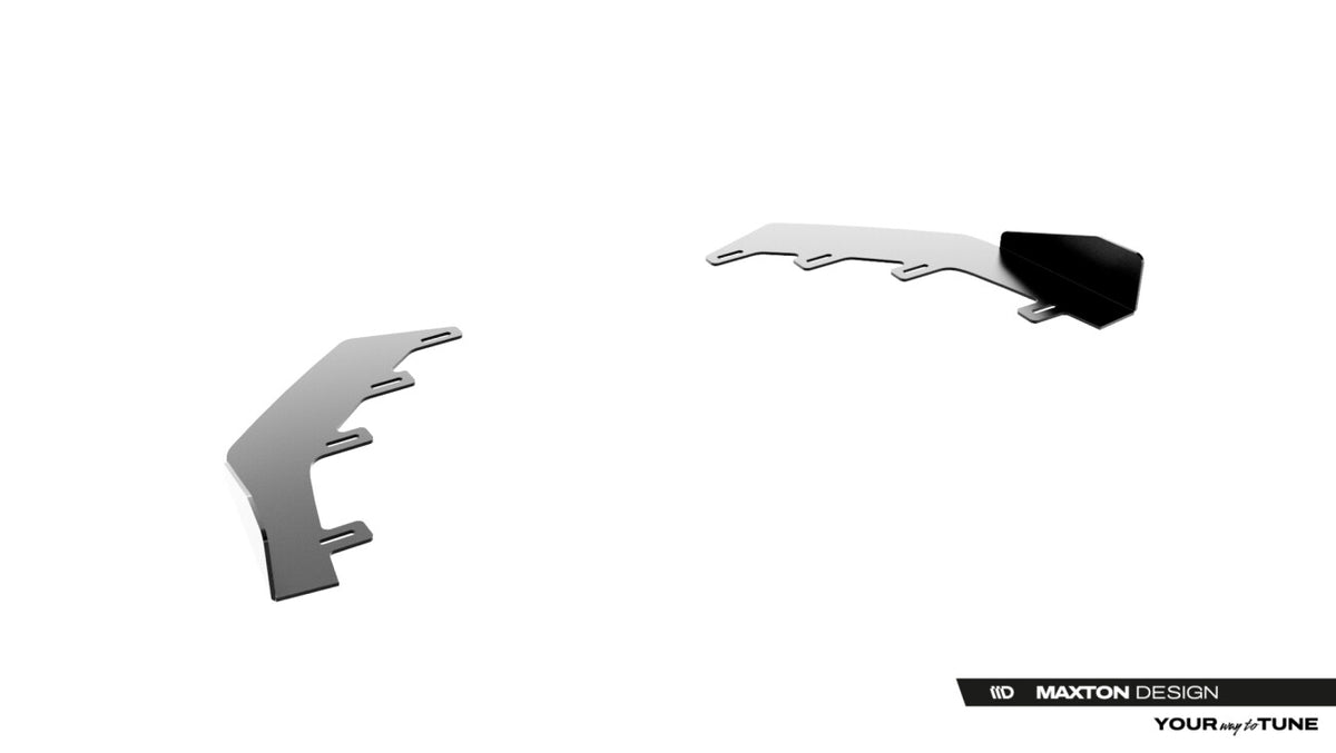 Frontlippen Flaps passend für Mercedes-AMG CLE 53 Aero C236 schwarz Hochglanz