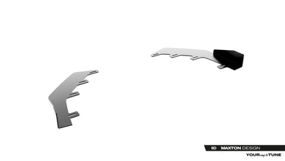 Frontlippen Flaps passend für Mercedes-AMG CLE 53 Aero C236 schwarz Hochglanz