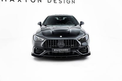 Frontlippen Flaps passend für Mercedes-AMG CLE 53 C236 schwarz Hochglanz