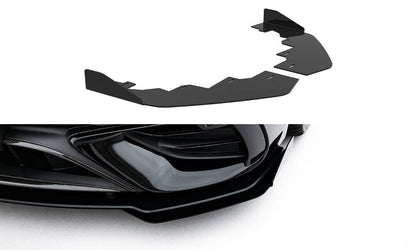 Frontlippen Flaps passend für Mercedes-AMG CLE 53 C236 schwarz Hochglanz