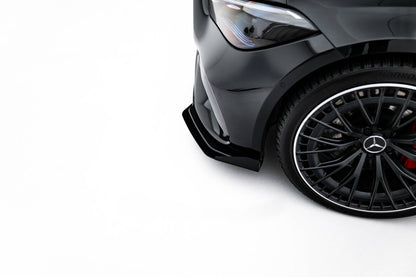 Frontlippen Flaps passend für Mercedes-AMG CLE 53 C236 schwarz Hochglanz