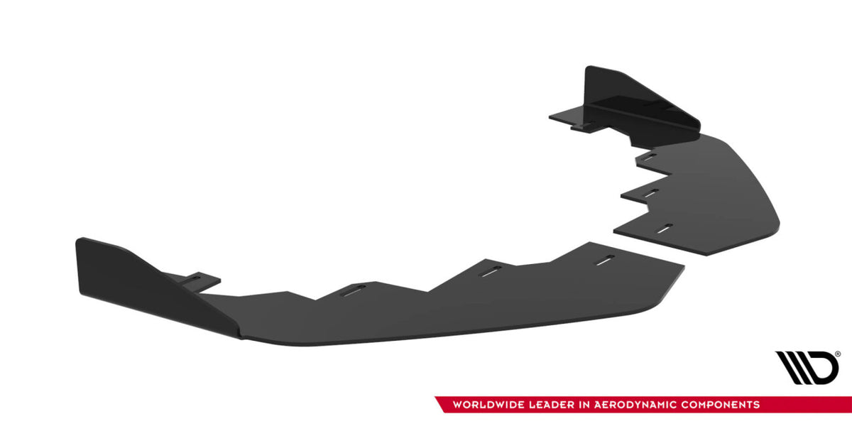 Frontlippen Flaps passend für Mercedes-AMG CLE 53 C236 schwarz Hochglanz