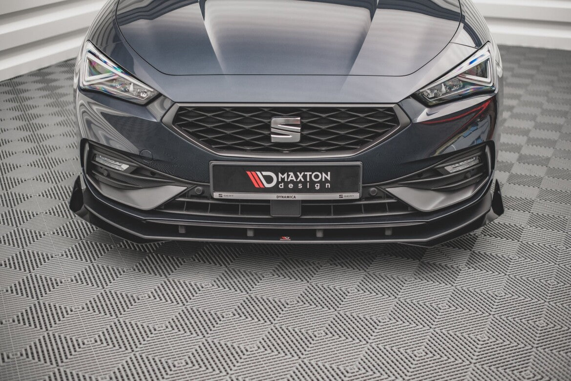 Frontlippen Flaps passend für Seat Leon FR Mk4 schwarz Hochglanz
