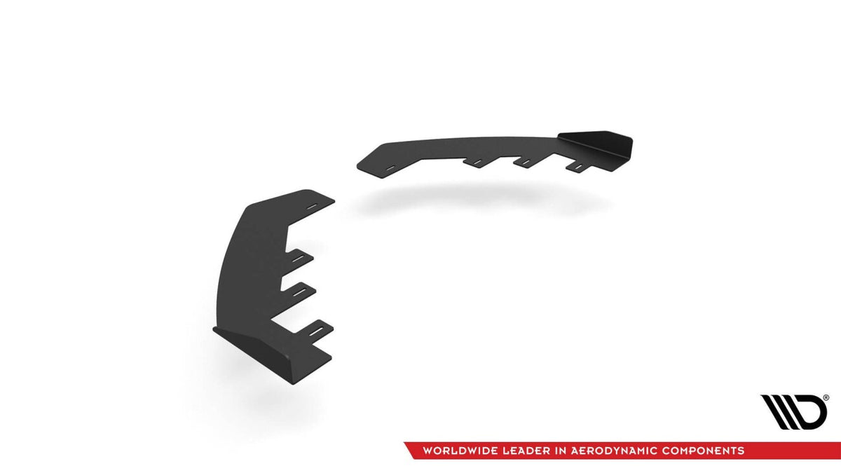 Frontlippen Flaps passend für Seat Leon FR Mk4 schwarz Hochglanz