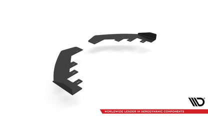 Frontlippen Flaps passend für Seat Leon FR Mk4 schwarz Hochglanz