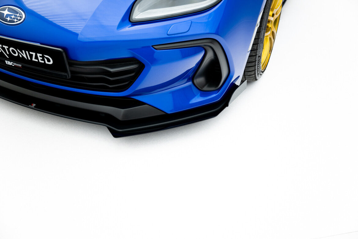 Frontlippen Flaps passend für Subaru BRZ Mk2 schwarz Hochglanz