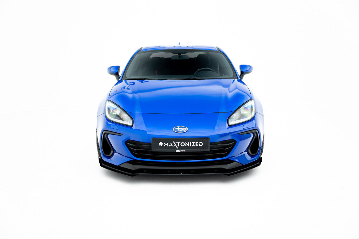 Frontlippen Flaps passend für Subaru BRZ Mk2 schwarz Hochglanz