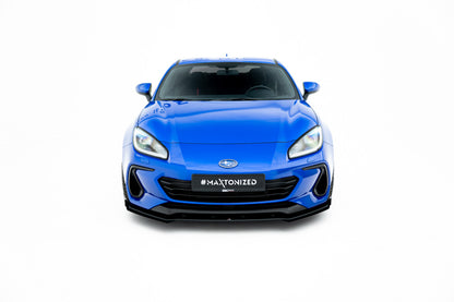 Frontlippen Flaps passend für Subaru BRZ Mk2 schwarz Hochglanz