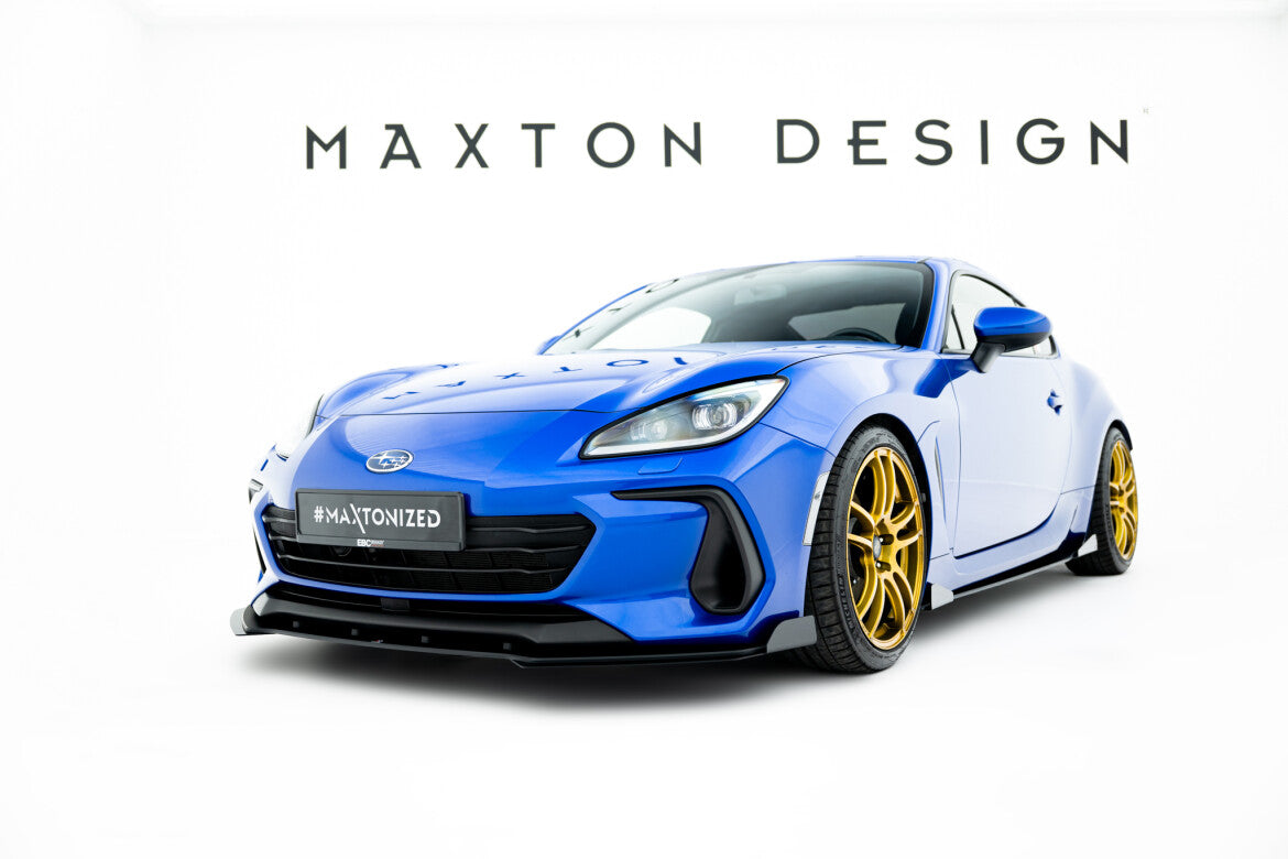 Frontlippen Flaps passend für Subaru BRZ Mk2 schwarz Hochglanz