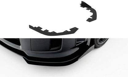 Frontlippen Flaps passend für Subaru Impreza WRX STI Mk3 FL schwarz Hochglanz