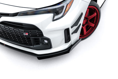 Frontlippen Flaps passend für Toyota GR Corolla Mk12 schwarz Hochglanz