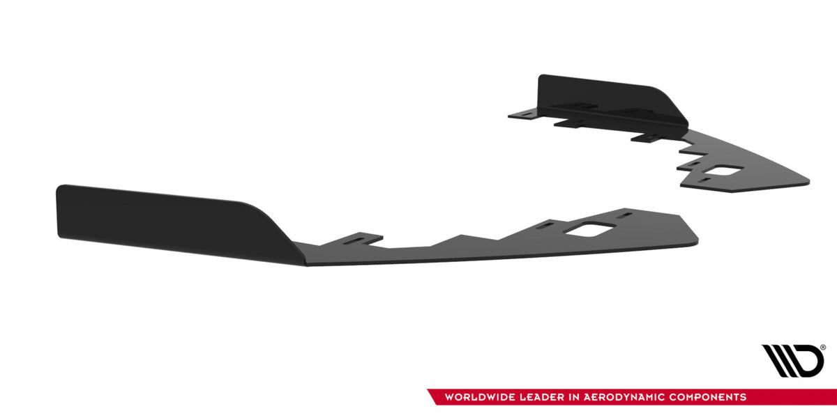 Frontlippen Flaps passend für Toyota GR Corolla Mk12 schwarz Hochglanz