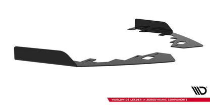 Frontlippen Flaps passend für Toyota GR Corolla Mk12 schwarz Hochglanz