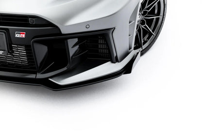 Frontlippen Flaps passend für Toyota GR Yaris Mk4 Facelift schwarz Hochglanz