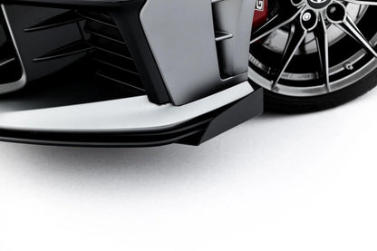 Frontlippen Flaps passend für Toyota GR Yaris Mk4 Facelift schwarz Hochglanz