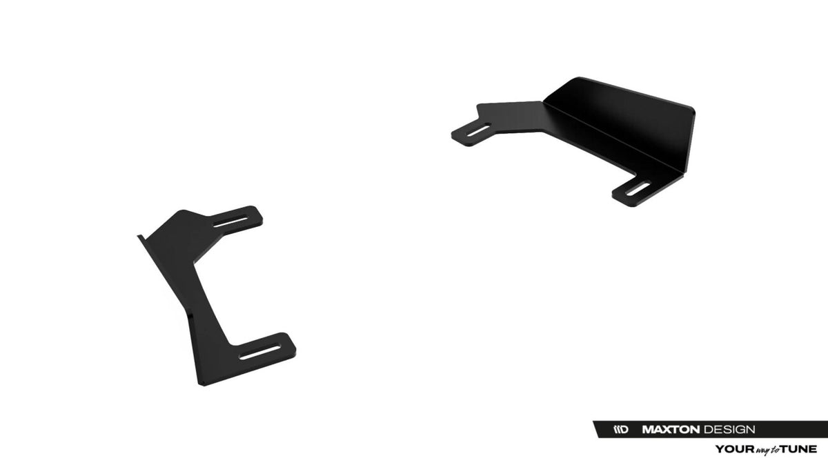 Frontlippen Flaps passend für Toyota GR Yaris Mk4 Facelift schwarz Hochglanz