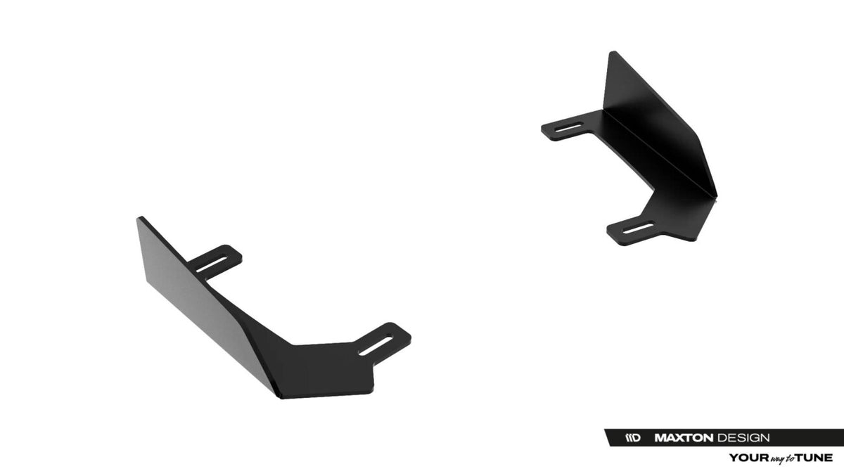 Frontlippen Flaps passend für Toyota GR Yaris Mk4 Facelift schwarz Hochglanz