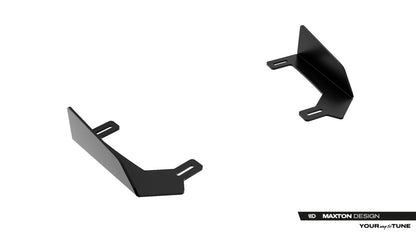 Frontlippen Flaps passend für Toyota GR Yaris Mk4 Facelift schwarz Hochglanz