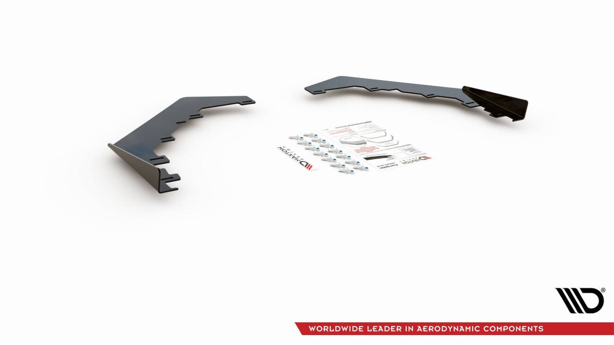 Frontlippen Flaps passend für Toyota GR Yaris Mk4 schwarz Hochglanz