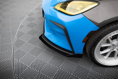 Frontlippen Flaps passend für Toyota GR86 Mk1 schwarz Hochglanz