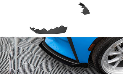 Frontlippen Flaps passend für Toyota GR86 Mk1 schwarz Hochglanz