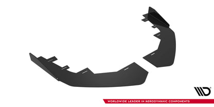 Frontlippen Flaps passend für VW Golf GTI / GTE / R-Line Mk8 FL schwarz Hochglanz