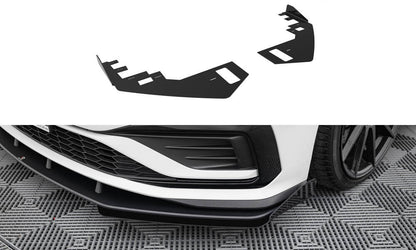 Frontlippen Flaps passend für VW Jetta GLI Mk7 schwarz Hochglanz