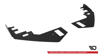 Frontlippen Flaps passend für VW Jetta GLI Mk7 schwarz Hochglanz