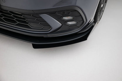 Frontlippen Flaps passend für VW Polo GTI Mk6 FL schwarz Hochglanz