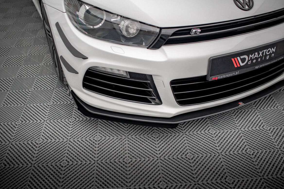 Frontlippen Flaps passend für VW Scirocco R Mk3 schwarz Hochglanz
