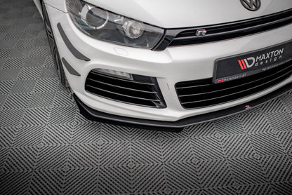 Frontlippen Flaps passend für VW Scirocco R Mk3 schwarz Hochglanz