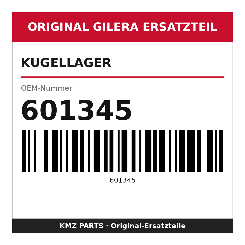 Gilera Kugellager 601345
