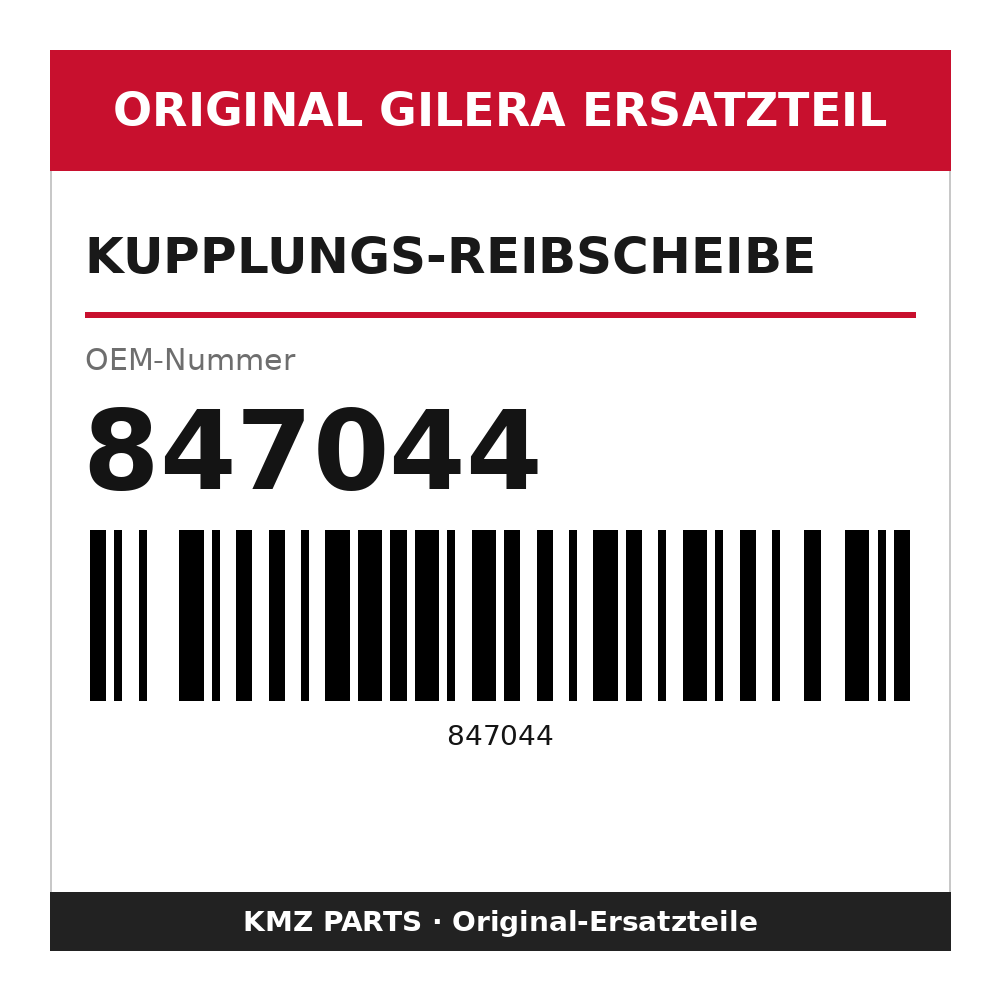 Gilera Kupplungs-Reibscheibe 847044