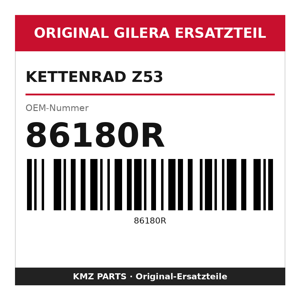 Gilera Kettenrad Z53 86180R