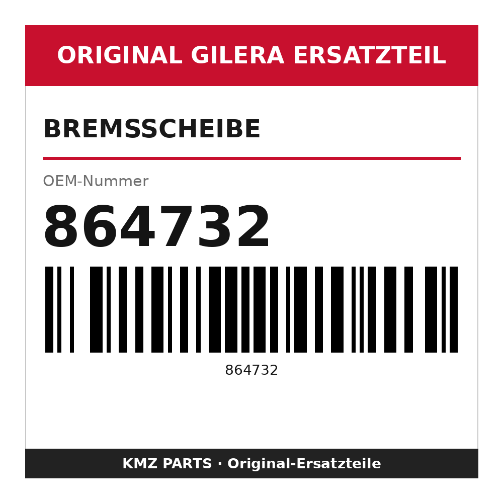 Gilera Bremsscheibe 864732