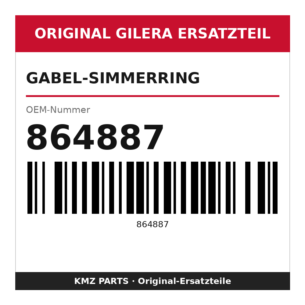 Gilera Gabel-Simmerring 864887