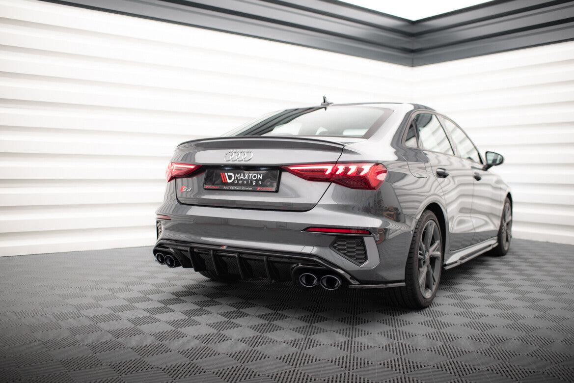 Heckansatz Diffusor + Endrohre passend für Audi A3 S-Line Limousine 8Y