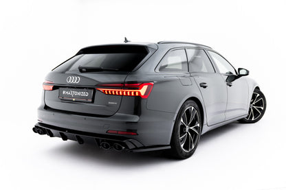 Heckansatz Diffusor + Endrohre passend für Audi A6 Limousine / Avant C8 / C8 Facelift
