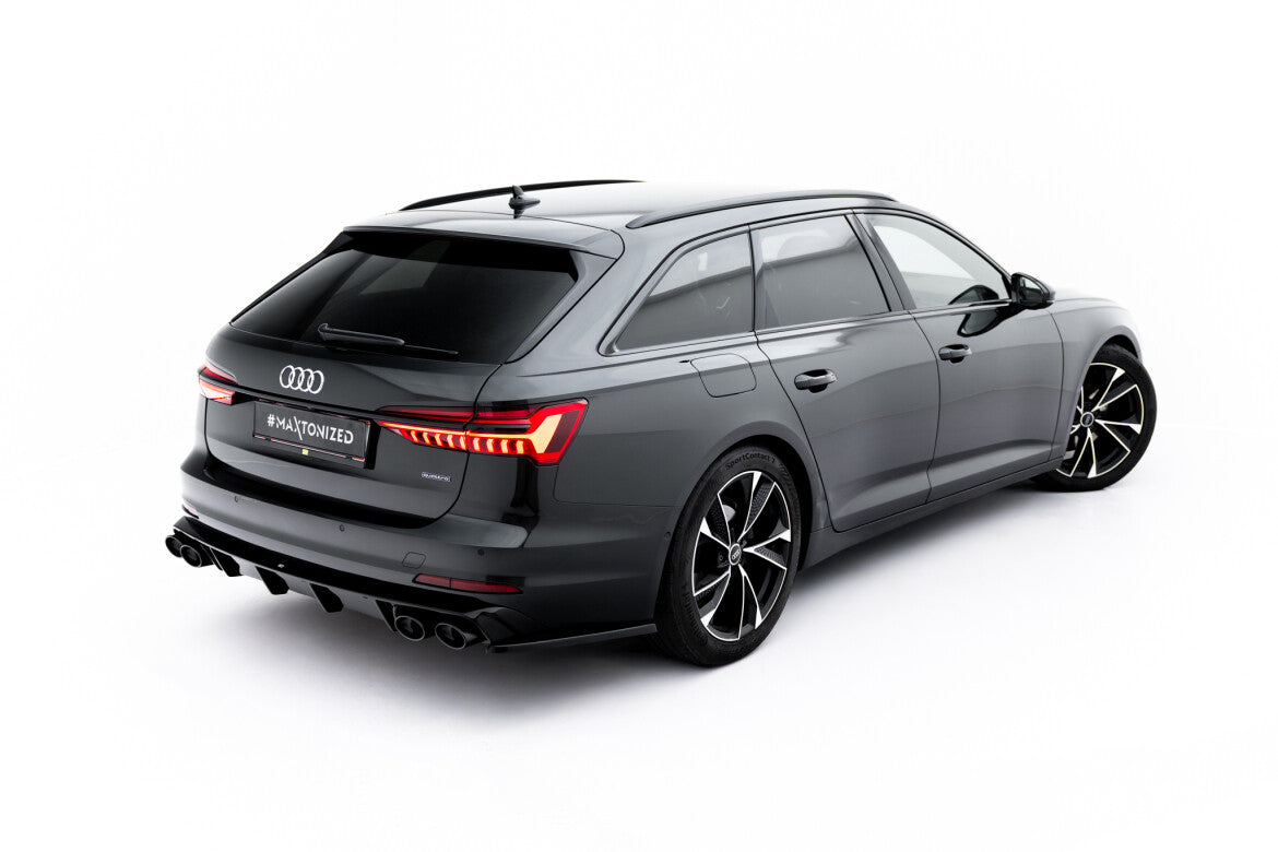 Heckansatz Diffusor + Endrohre passend für Audi A6 Limousine / Avant C8 / C8 FL