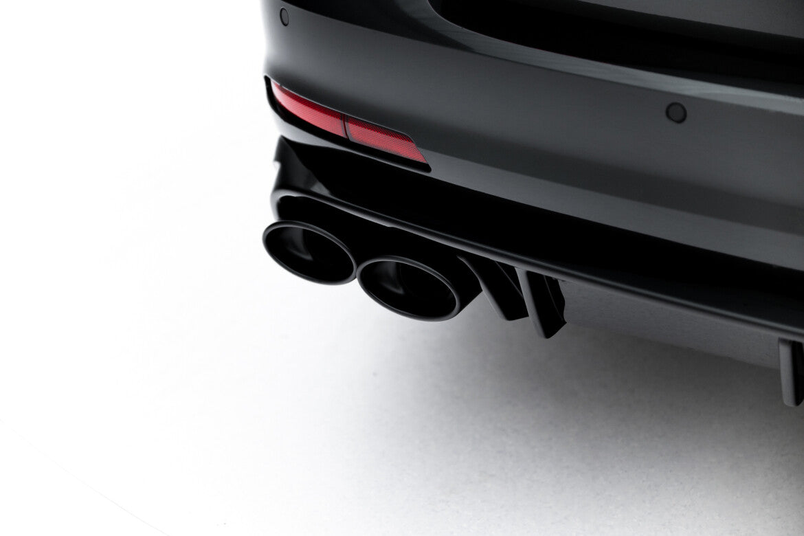 Heckansatz Diffusor + Endrohre passend für Audi A6 Limousine / Avant C8 / C8 FL